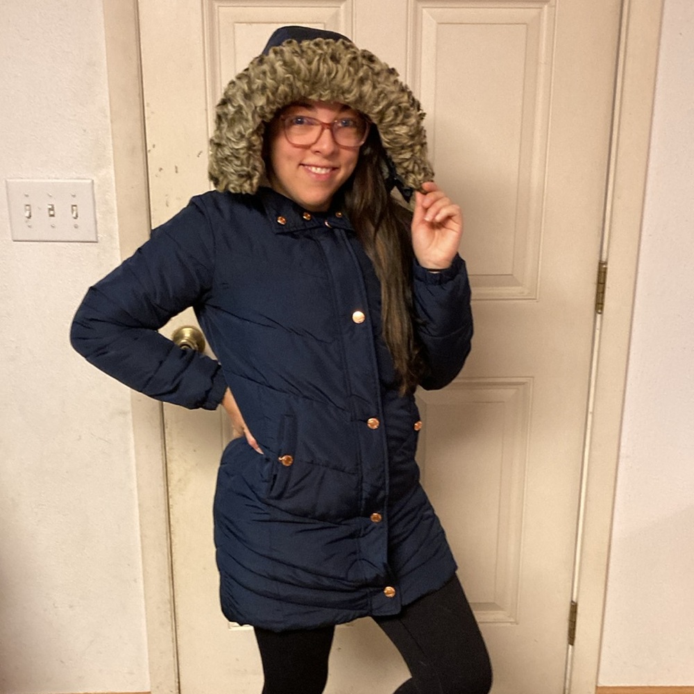 Abercrombie navy coat.